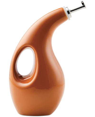 Rachael Ray Ceramic Evoo Oil And Vinegar Dispensing Bottle, 24-ounce In Orange
