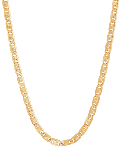 Macy's Valentina Link 22" Chain Necklace In 14k Gold-plated Sterling Silver Or Sterling Silver In Gold Over Silver