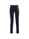 VERSACE VERSACE JEANS COUTURE EMBROIDERED WASHED STRETCH DENIM JEANS