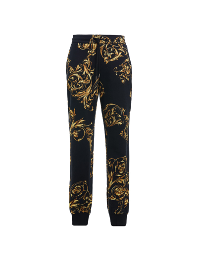 Versace Jeans Couture Print Fleece Joggers In 899 + 948