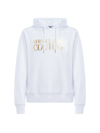 VERSACE VERSACE JEANS COUTURE HOODIE WITH LAMINA LOGO PRINT