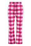 MSGM PRINTED COTTON TROUSERS