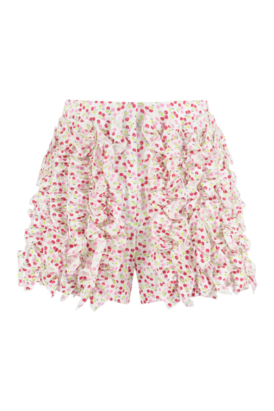 MSGM PRINTED COTTON SHORTS