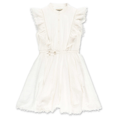 Zadig & Voltaire Kids' Girls White Cotton Dress