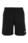 Stussy Logo Print Swim Shorts In Black
