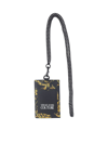 VERSACE VERSACE JEANS COUTURE LEATHERETTE KEYRING WITH GOLD-TONE LOGO