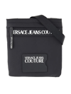 VERSACE VERSACE JEANS COUTURE FABRIC CROSSBODY BAG WITH LOGO DETAILS