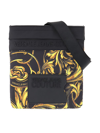 VERSACE VERSACE JEANS COUTURE FABRIC COURIER BAG WITH PRINT DETAIL