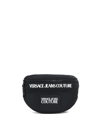 VERSACE VERSACE JEANS COUTURE FABRIC SLING BAG WITH LOGO DETAILS