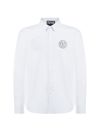 VERSACE VERSACE JEANS COUTURE POPLIN SHIRT WITH PRINT DETAIL