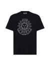 VERSACE VERSACE JEANS COUTURE T-SHIRT WITH SUN OUTLINE PRINT