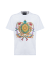 VERSACE VERSACE JEANS COUTURE T-SHIRT WITH SUN BAROQUE PRINT