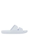 Freedom Moses White Moses Two Band Slide In White