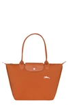 Longchamp Le Pliage Club Small Shoulder Tote In Rust