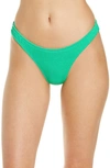 Shop Good American Always Fits Bikini Bottoms In Summer Green002