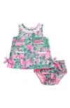 Lilly Pulitzer Baby Girl's Lilly Shift Dress & Bloomers Set In Mandevilla Baby Always Worth