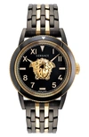 Versace Palazzo Bracelet Watch, 43mm In Ip Yellow Gold/ Ip Black