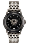 Versace Palazzo Bracelet Watch, 43mm In Ip Gunmetal