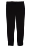 Akris Punto Mike Split-hem Crepe Pull-on Pants In 009-black