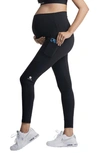 Preggo Leggings Kahina High Waist Maternity/postpartum Active Leggings In Black