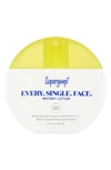 SUPERGOOP EVERY SINGLE FACE WATERY LOTION SUNSCREEN SPF 50, 1.7 OZ