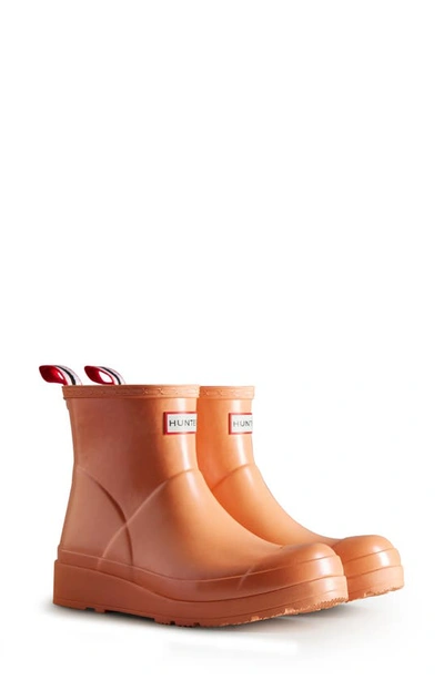 Hunter Original Short Nebula Play Rain Boot In Peach