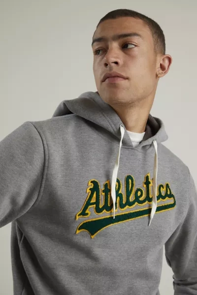 New Era Oakland Athletics Retro Hoodie Sweatshirt In Grey