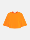 Sportmax Orange Cotton Sweatshirt