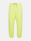 PALM ANGELS NEON YELLOW COTTON TRACK SUIT PANTS