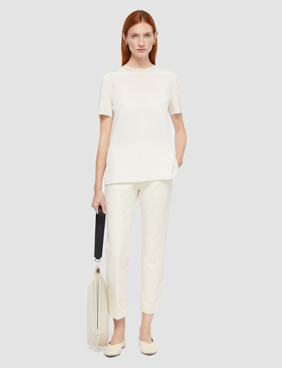 Joseph Silk Crepe De Soie Rubin Blouse In Black