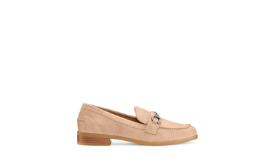 Stuart Weitzman Owen Buckle Loafer The Sw Outlet In Poudre Blush Pink