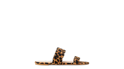 Stuart Weitzman Santorini Scalloped Leopard-print Calf Hair Sandals