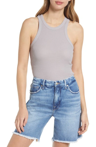 Good American '90s Thermal Racerback Tank In Lilac Mist001