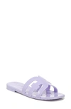 Sam Edelman Women's Bay Logo Emblem Jelly Slide Sandals Women's Shoes In Misty Lilac
