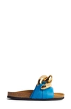 Jw Anderson Oversize Chain Slide Sandals In Blue