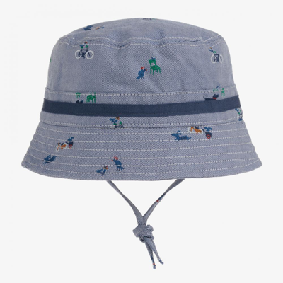 Absorba Babies' Boys Blue Cotton Sun Hat