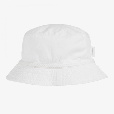 Laranjinha Babies' White Reversible Sun Hat