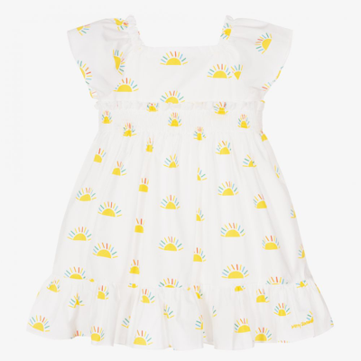 Mitty James Babies' Girls White Sunshine Dress