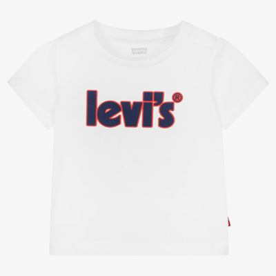 Levi's Babies' Boys White Cotton T-shirt