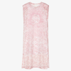 GIVENCHY GIRLS TEEN PINK 4G LOGO 2-IN-1 DRESS