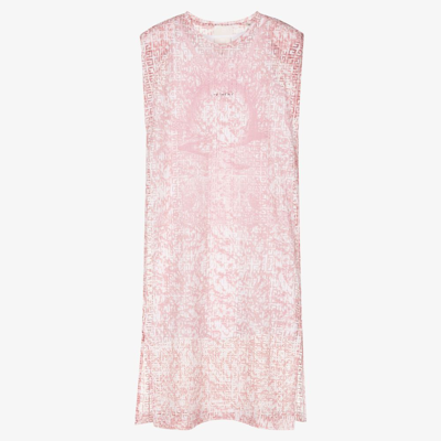 Givenchy Girls Teen Pink 4g Logo 2-in-1 Dress
