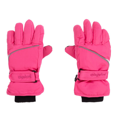 Playshoes Kids' Girls Pink Ski Gloves