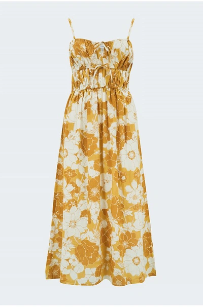 knee length dresses for ladies Faithfull The Brand Women's Romy Midi Dress – Saint Bernard