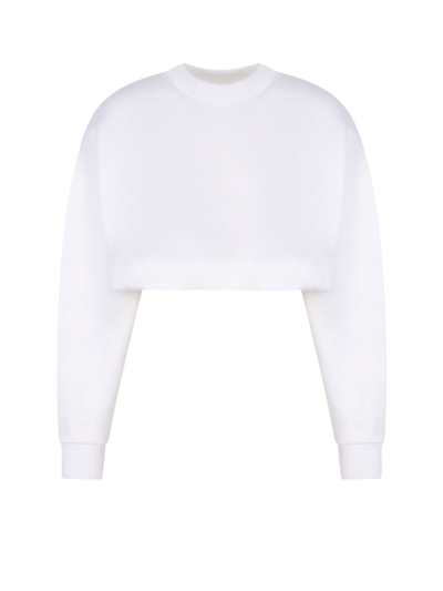 Alexander Mcqueen Cotton Sweatshirt - Atterley In White