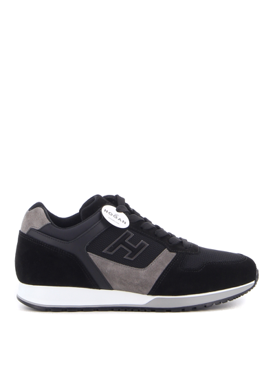 Hogan Sneakers H321 Greyblack In Grey,black