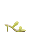 Gianvito Rossi Bijoux Puffy Napa Dual-band Slide Sandals In Cider