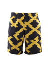 LOEWE COTTON SHORTS WITH TWO-TONE ALL-OVER PRINT