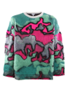 LOEWE MOHAIR BLEND SWEATER WITH CAMOUFLAGE PATTERN