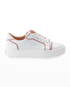 Christian Louboutin Vieirissima Low Top Sneaker In White/red