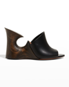 Alaïa Sculpture 105mm Platform Mules In Black